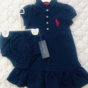 Ralph Lauren Baby Girl Dress, 12m